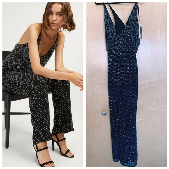 French Connection Pants - FrenchConnection ClaraEmbellishd strappy Jumpsuit